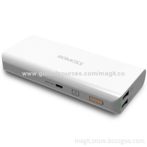 Dual USB Mini Power Bank Supplier with 10,000/11,000/13,000mAh Capacity